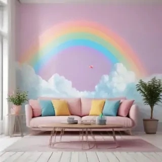 rainbow pastel wallpaper
