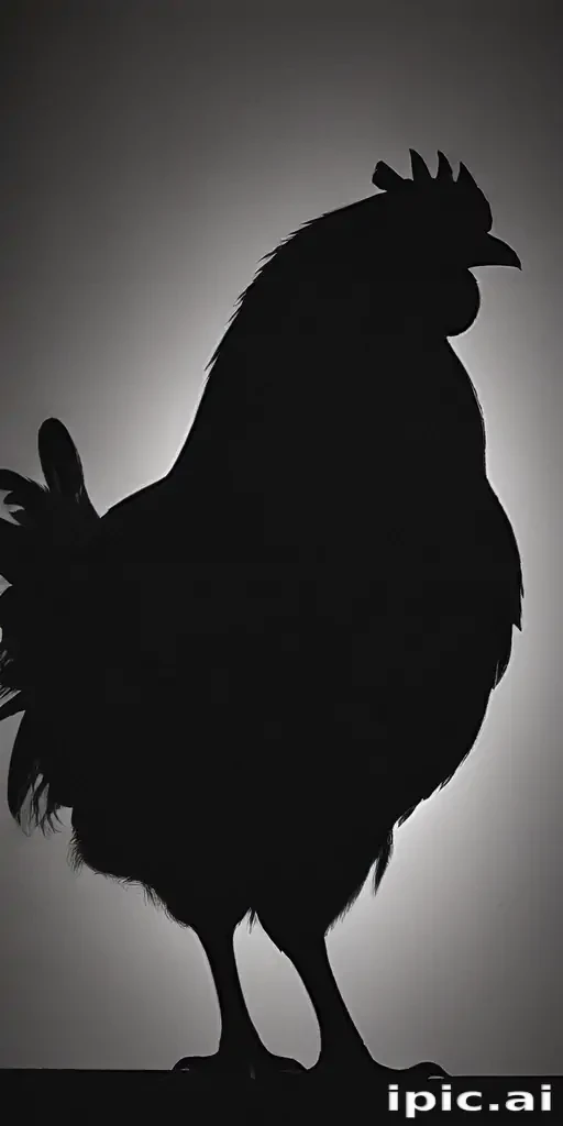 silhouette of a chicken