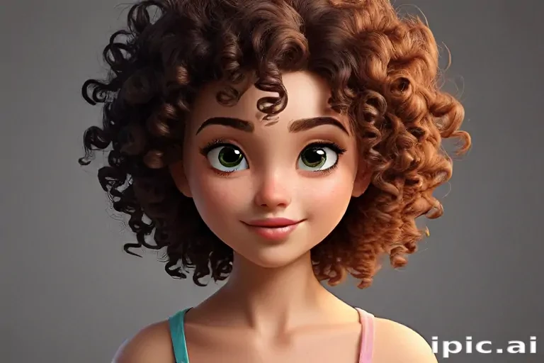 cartoon characters with curly hair