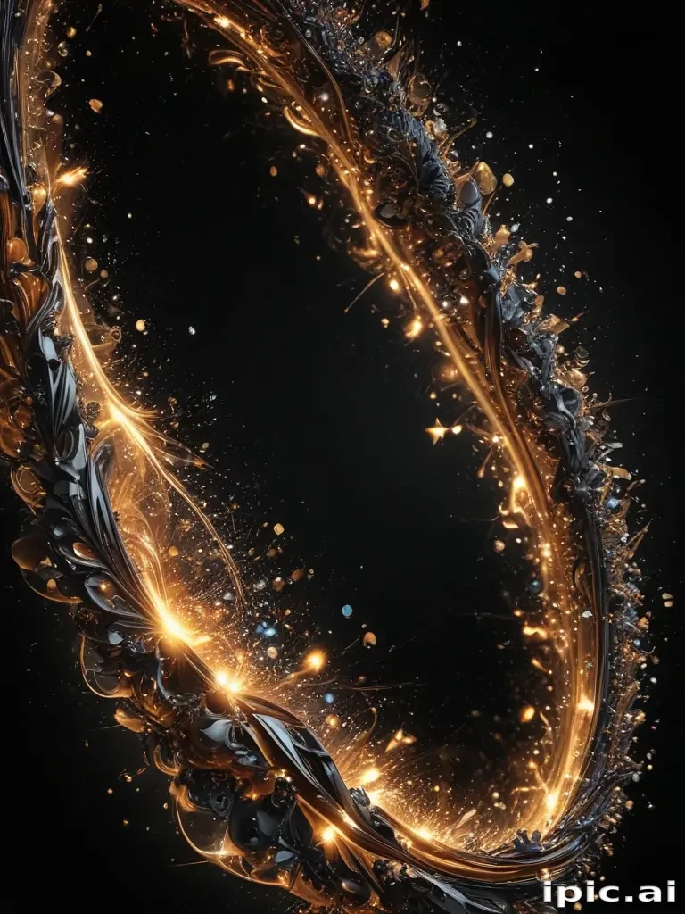 sparkle black background