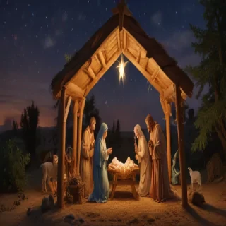free christmas nativity scene
