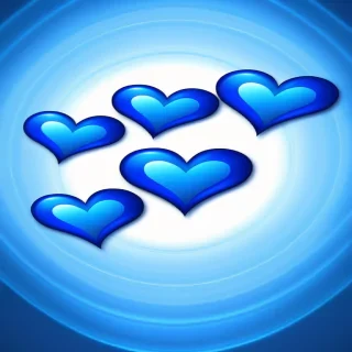blue heart wallpaper