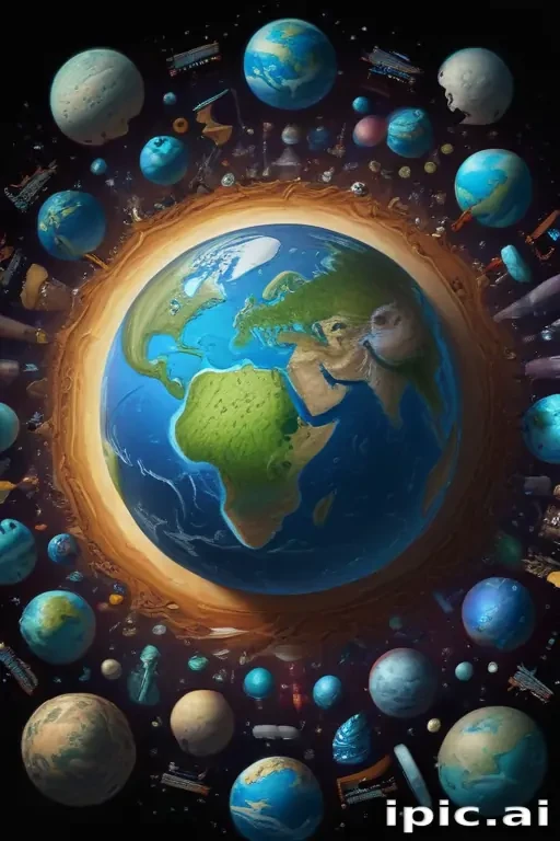 cartoon picture of planet earth