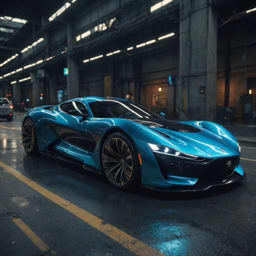 cinematic film still snake, A futuristic car, rendered in lush digital art, showcases a sleek, aerodynamic design with curved lines and sharp angles, evoking a sense of high-speed velocity. The metallic  body glimmers in the light, accentuated by neon  accents that pulse with an otherworldly energy. The wheels, a mesmerizing blend of chrome and carbon fiber, appear to rotate in mid-air, as if defying gravity. Against a backdrop of deep, electric blue, the car seems to embody the essence of innovation and progress, transporting the viewer to a world of tomorrow. ImgFixerPre0.3 <lora:more_details:1> . shallow depth of field, vignette, highly detailed, high budget, bokeh, cinemascope, moody, epic, gorgeous, film grain, grainy