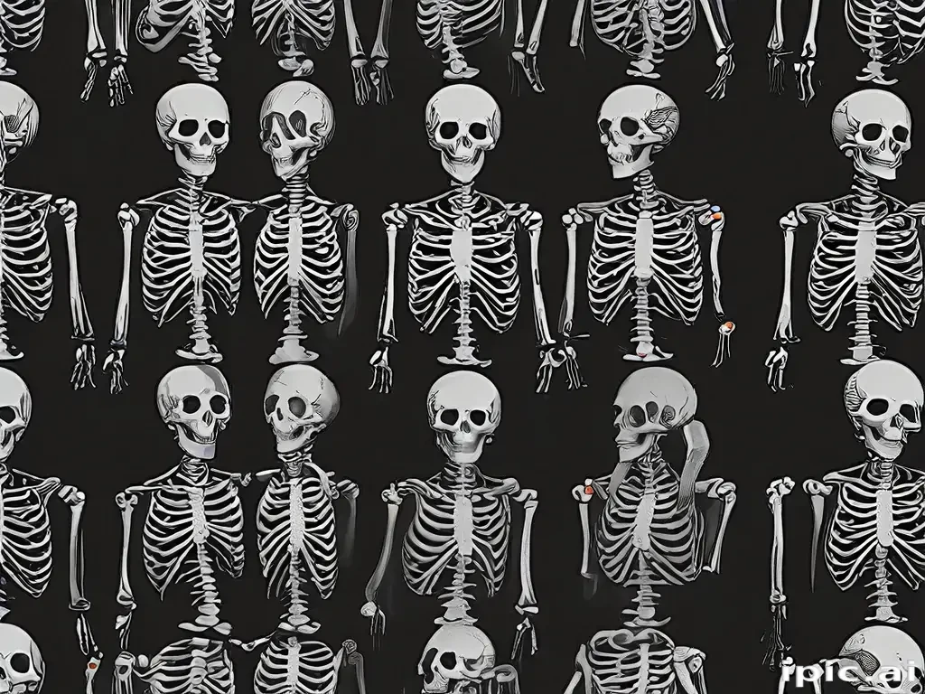 skeleton background