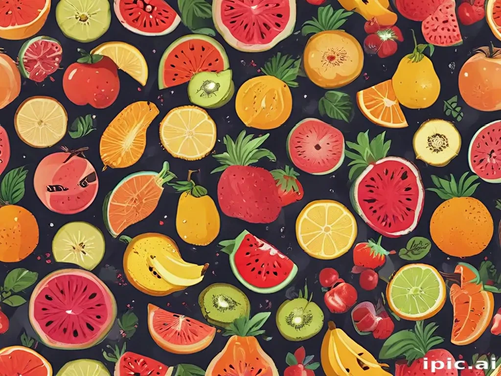 aesthetic fruit background