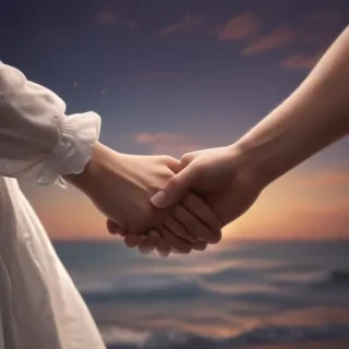 couple holding hands aesthetic