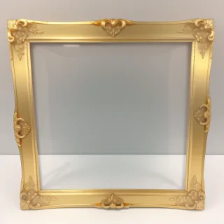gold frame transparent