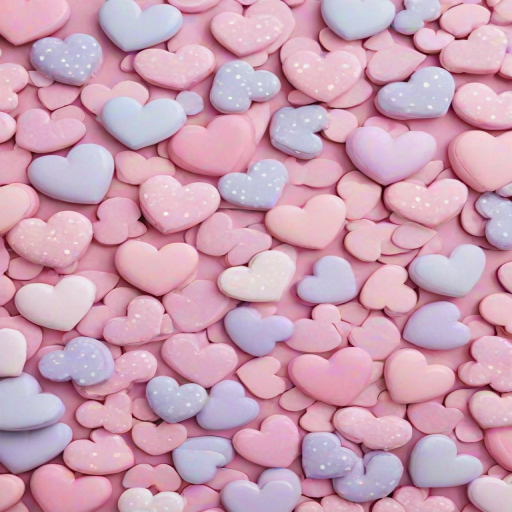 aesthetic hearts wallpaper