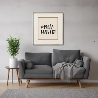 free wall art mockup