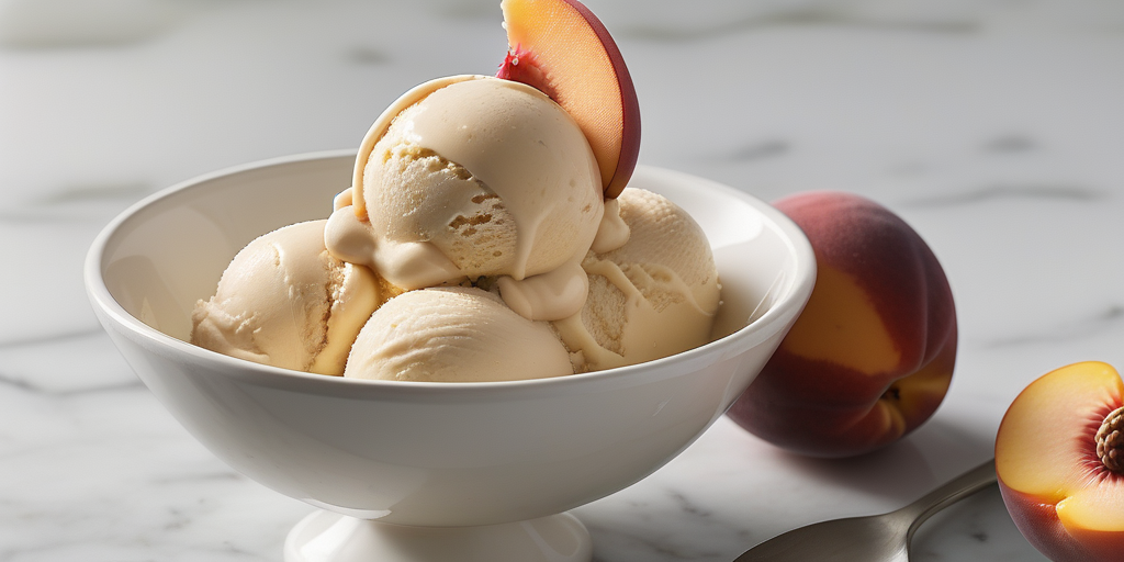 peach ice cream cuisinart recipe