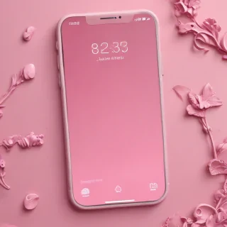 pink home screen