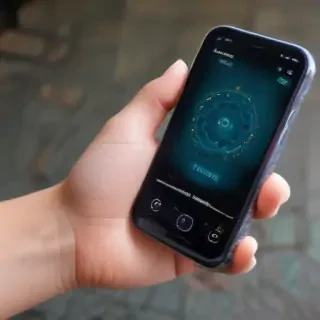 phone with hand