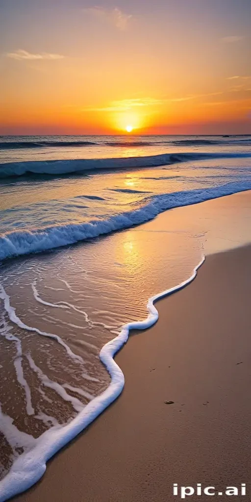 beach background sunset