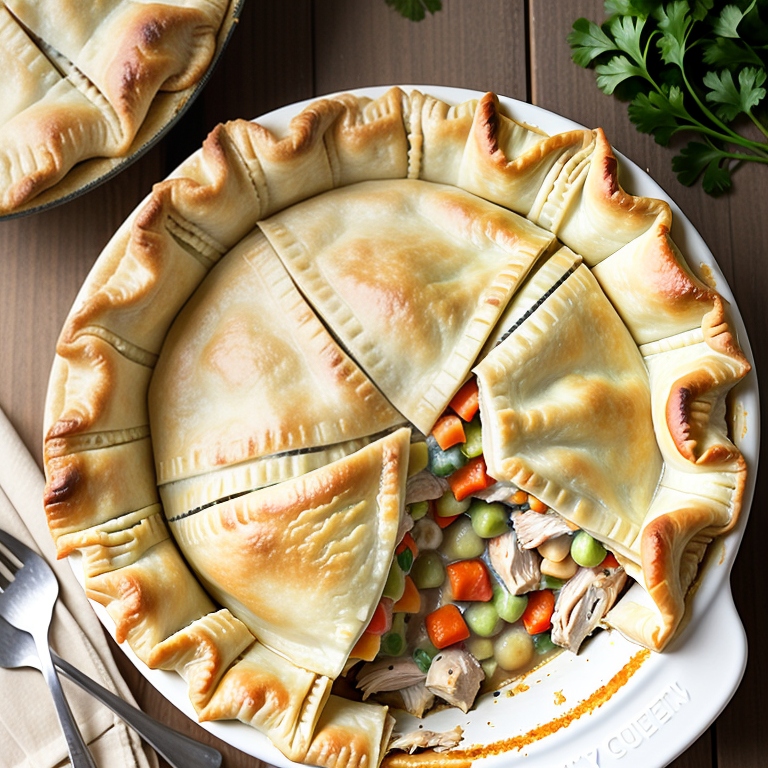 chicken pot pie using filo dough