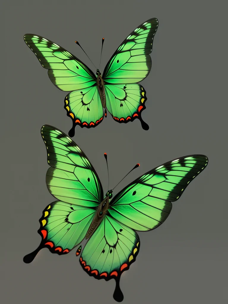 green butterfly png