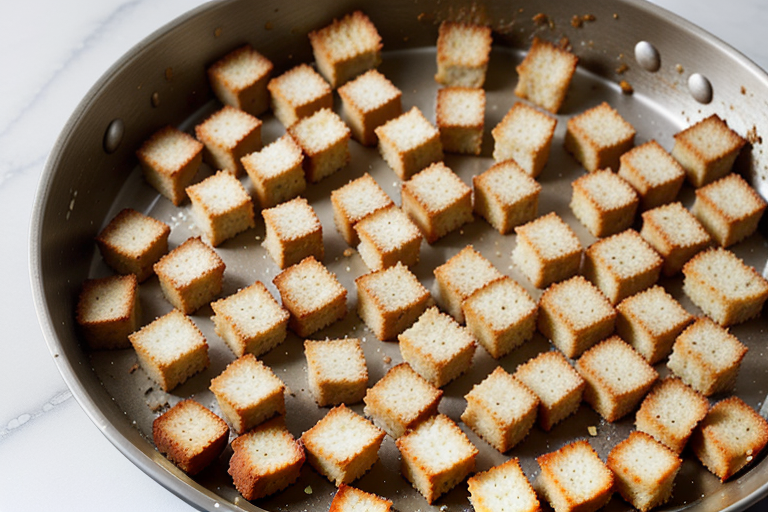how to make croutons in a pan
