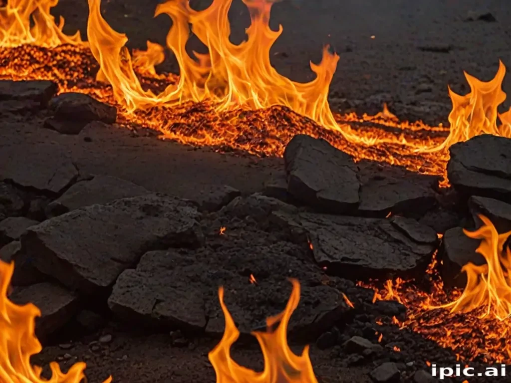 background on fire
