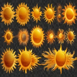 sun clipart transparent background