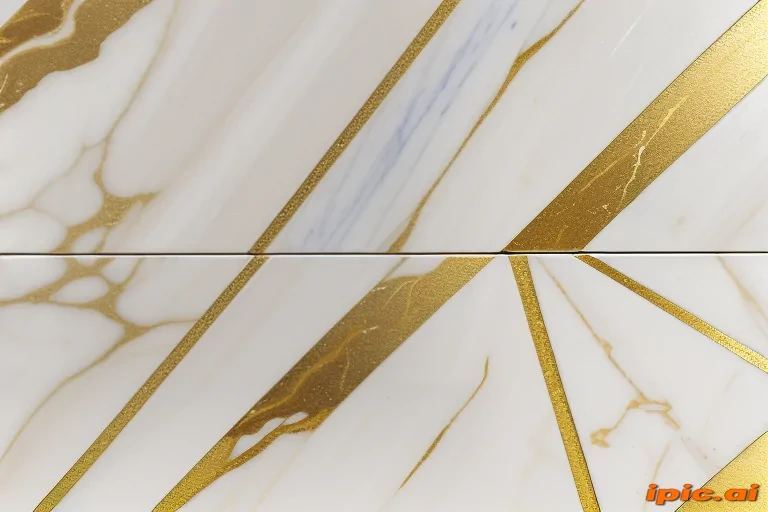 white and gold marble