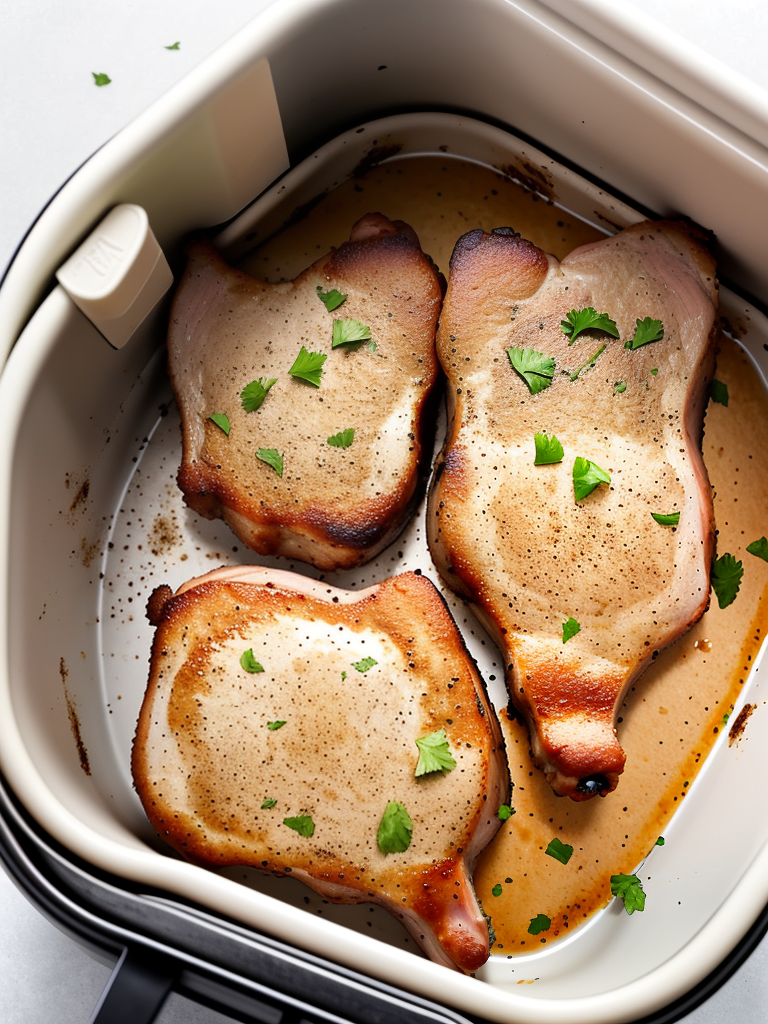 shake and bake pork chops in air fryer