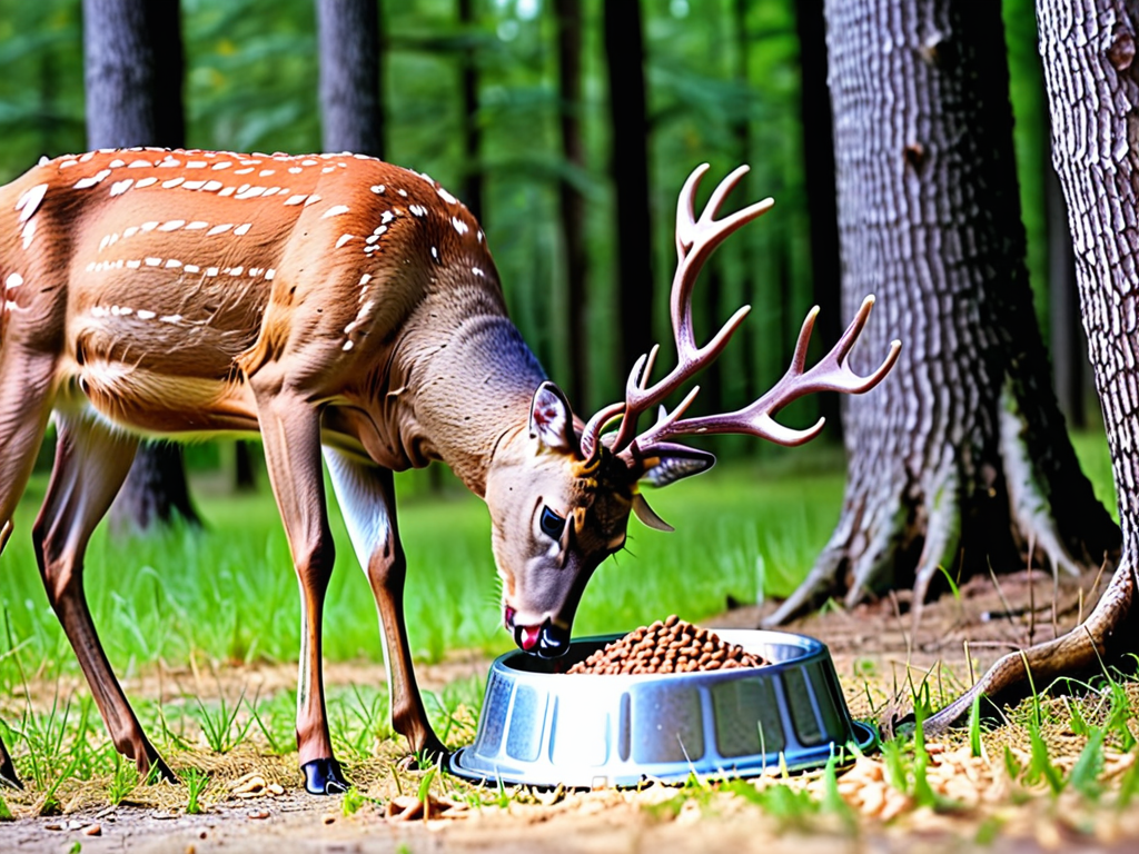 will deer eat dog food
