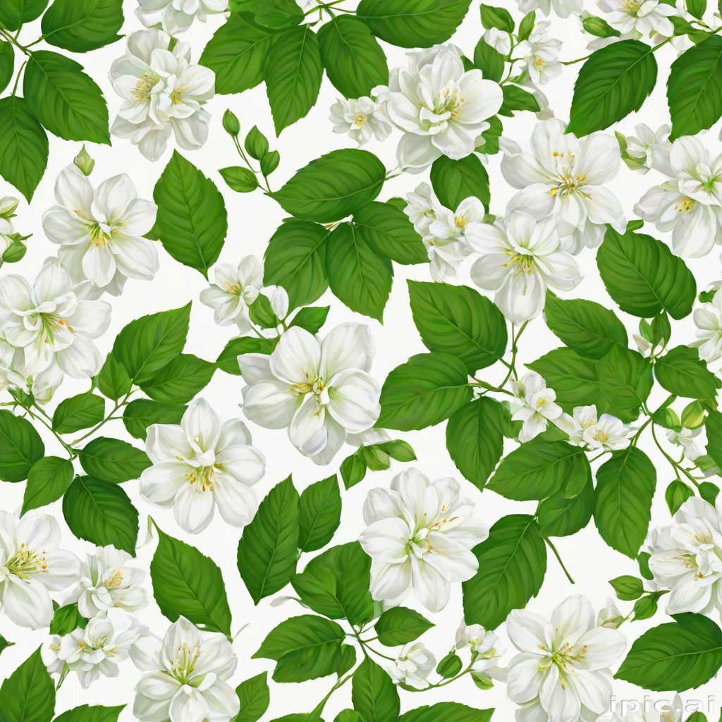 background white and green