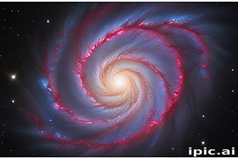 Captivating Spiral Galaxy Displaying Vibrant Colors and Cosmic Beauty ...