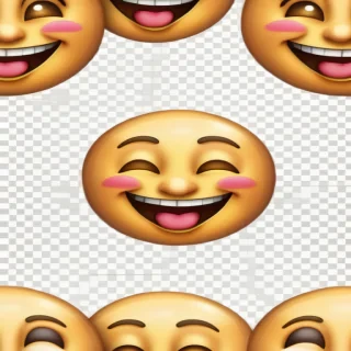 smiling emoji transparent background