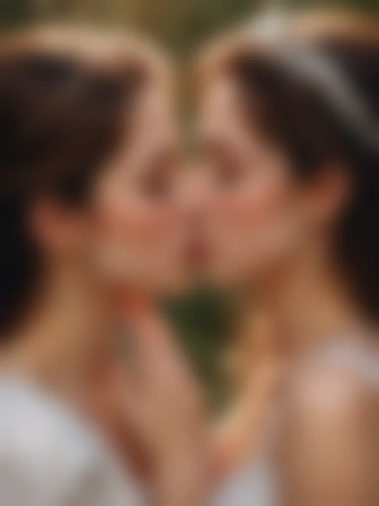 girls kissing
