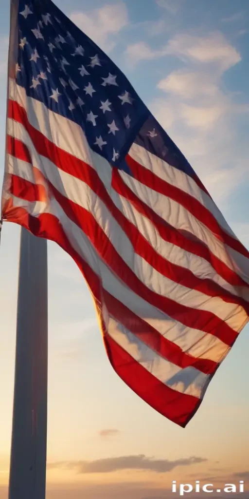 american flag aesthetic
