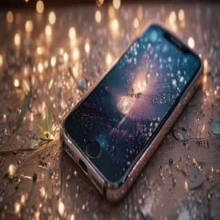 sparkly iphone background