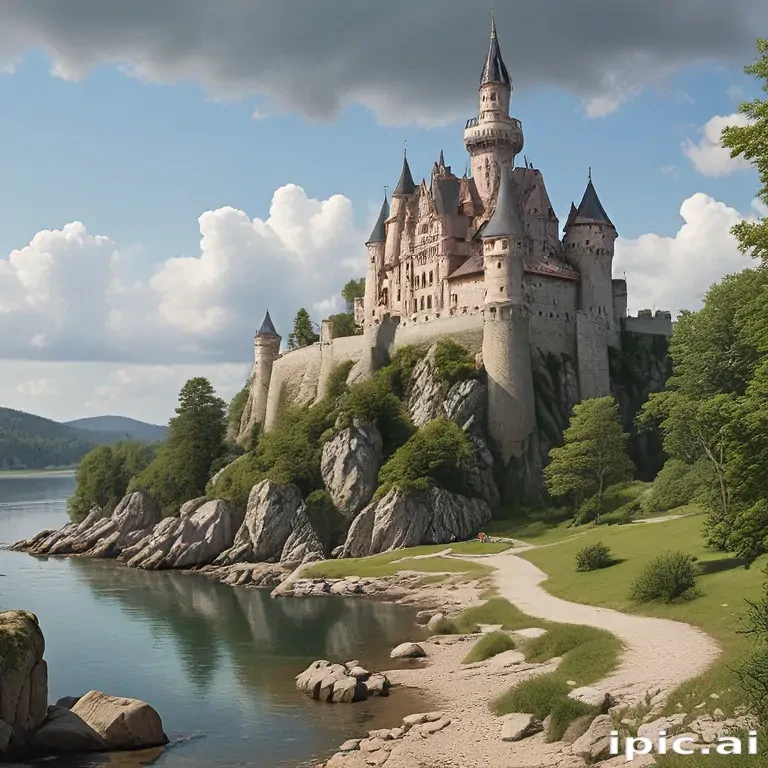 cartoon of castle