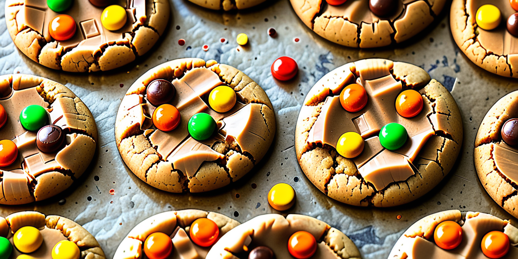 peanut butter cookies with reese's pieces
