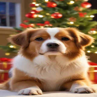 dog christmas backgrounds