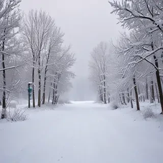 winter zoom background