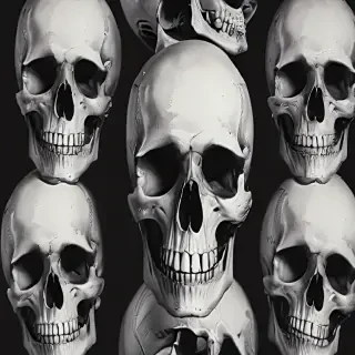 skull background
