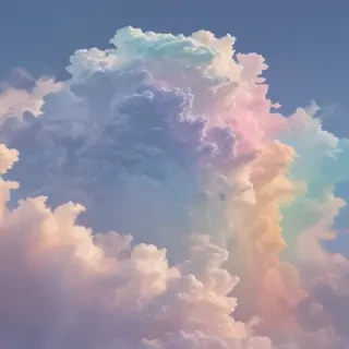pastel rainbow