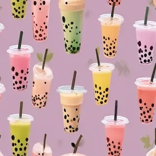 bubble tea wallpaper