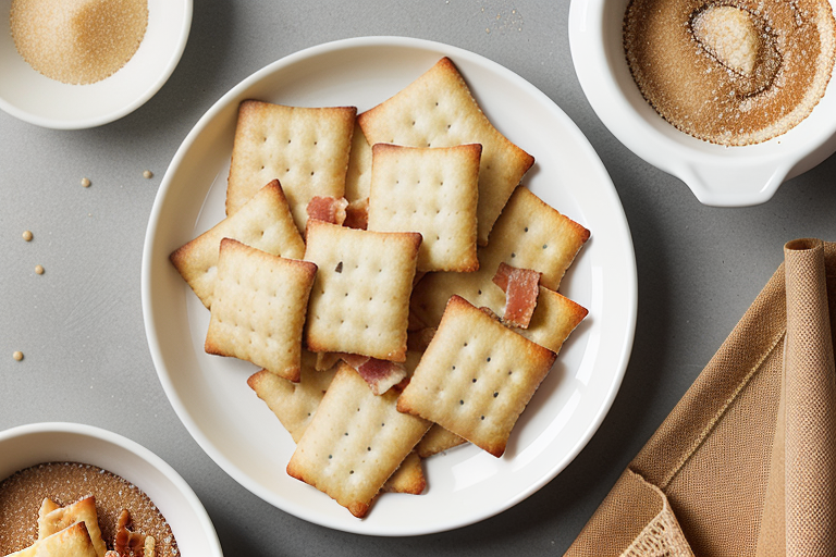 club crackers with bacon and brown sugar