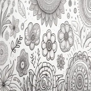 flower doodle art