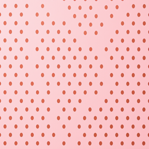 Create a seamless pattern of pink background with evenly spaced brown dots in a high-resolution format, captured with a DSLR camera at f/8 aperture, ISO 100, 50mm lens, top-down view, studio lighting for enhanced clarity.