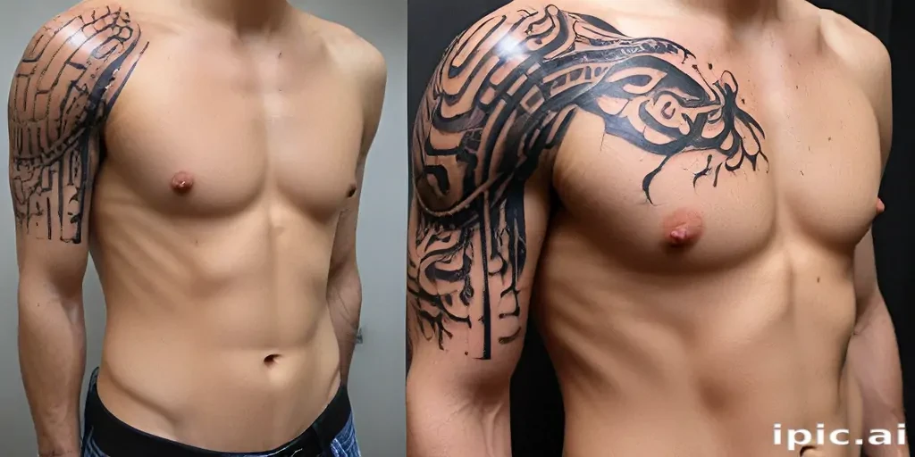 male rib tattoos