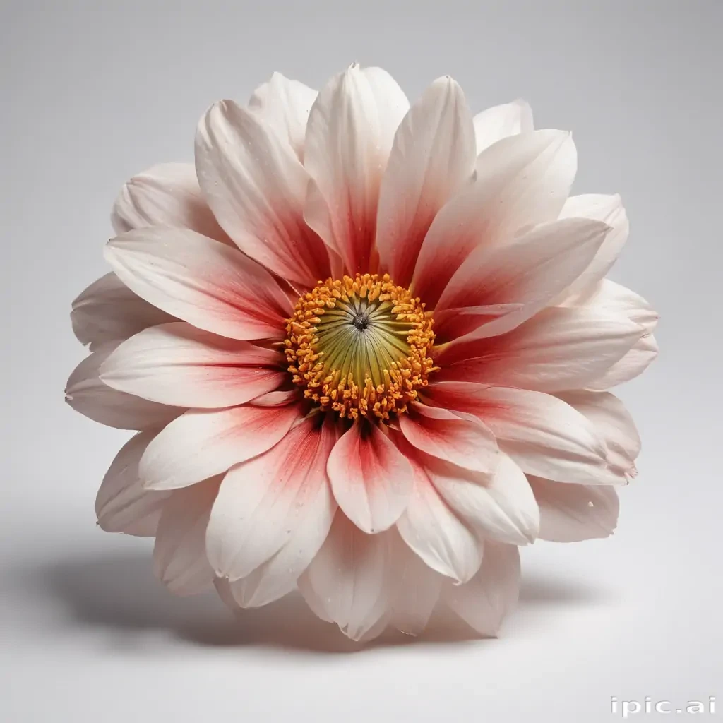 flower on white background