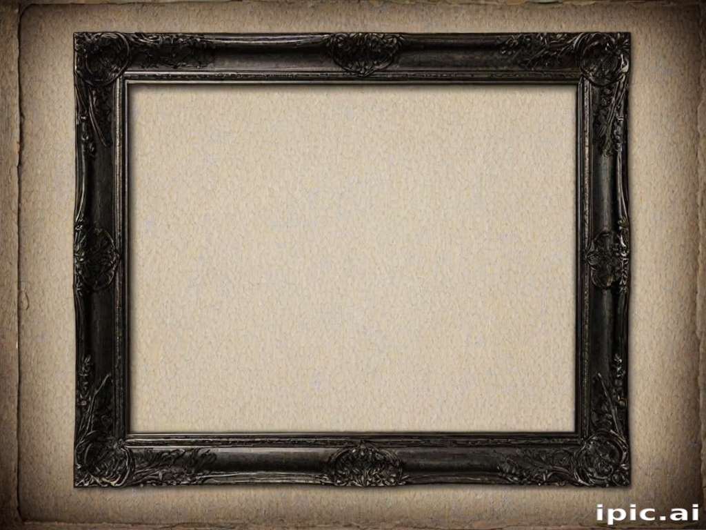 black picture frame png