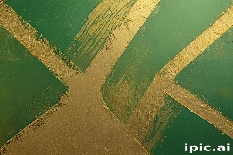 green and gold background