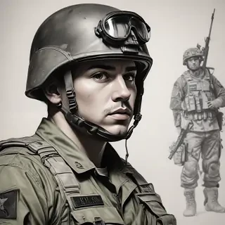 army drawing