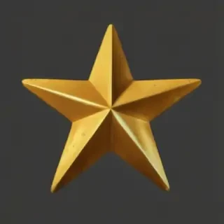 gold star sticker png