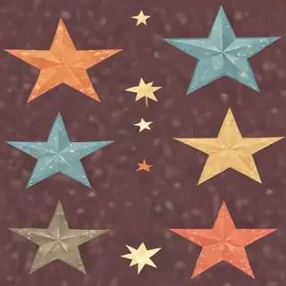 christmas stars clipart