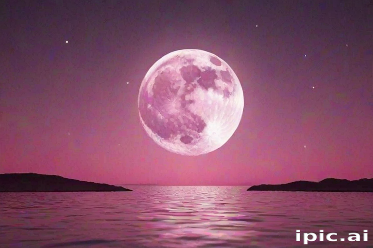pink moon wallpaper